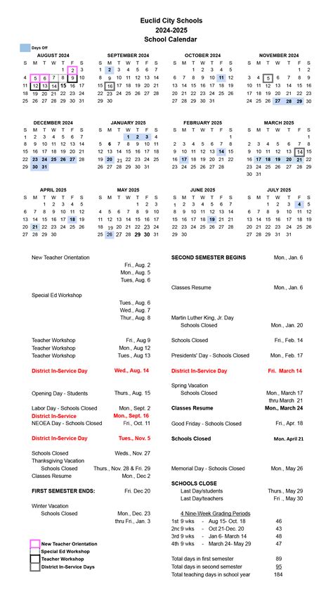 euclid city|euclid city schools calendar.